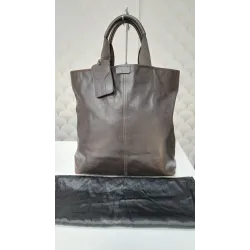 Yves Saint Laurent – Cabas en cuir brun