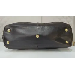 Yves Saint Laurent – Cabas en cuir brun