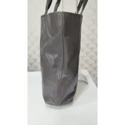 Yves Saint Laurent – Cabas en cuir brun