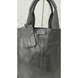Yves Saint Laurent – Cabas en cuir brun