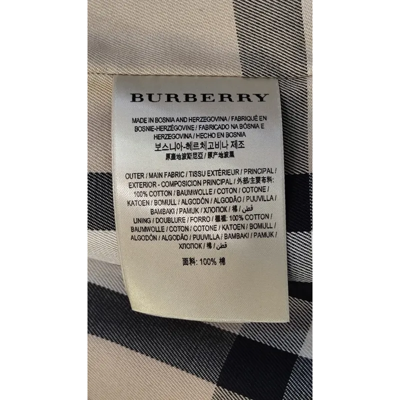 BURBERRY – Cape trench en coton