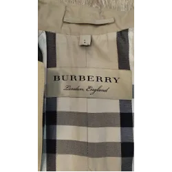 BURBERRY – Cape trench en coton