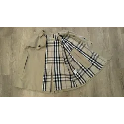 BURBERRY – Cape trench en coton
