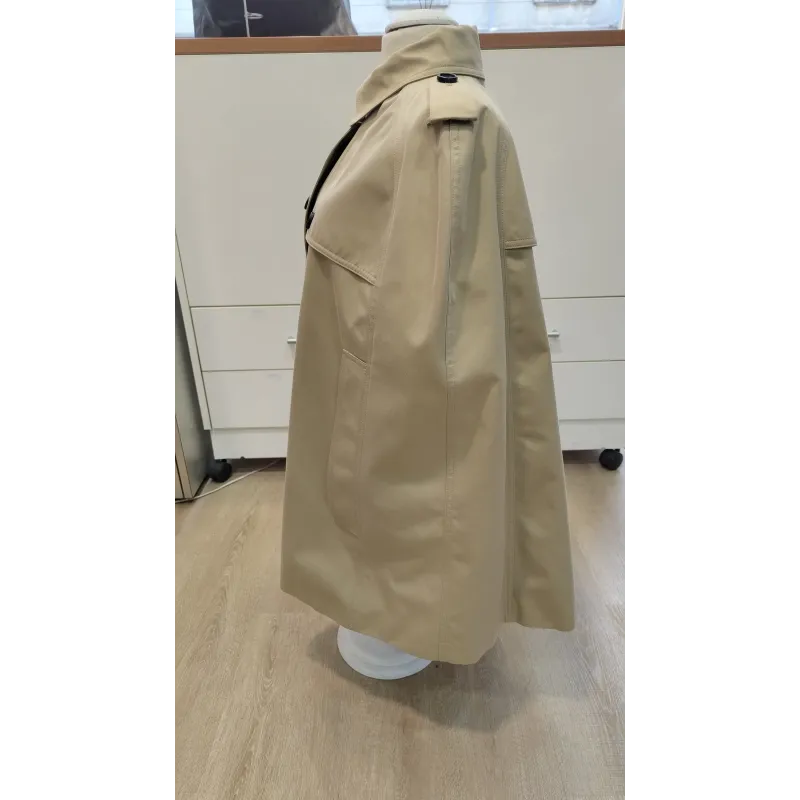 BURBERRY – Cape trench en coton