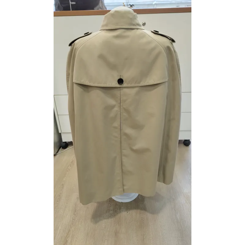 BURBERRY – Cape trench en coton