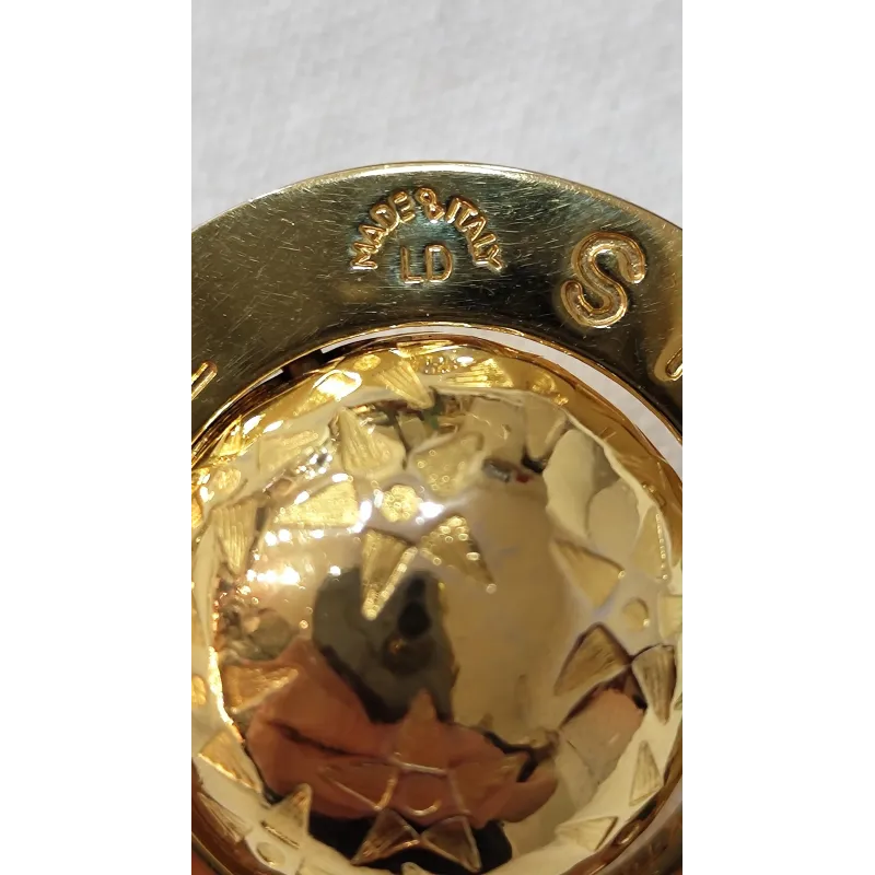 CELINE – Collier Pendentif Médaille Globe Or Vintage