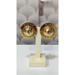 CELINE – Boucles d'Oreilles Vintage "Sphère" doré