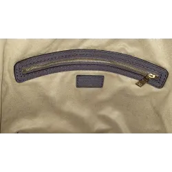 LANCEL – Sac seau en cuir grainé – Taupe