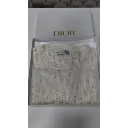 CHRISTIAN DIOR – T-shirt Monogramme Oblique Blanc