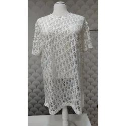 CHRISTIAN DIOR – T-shirt Monogramme Oblique Blanc