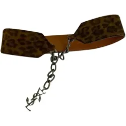Ceinture en cuir et métal