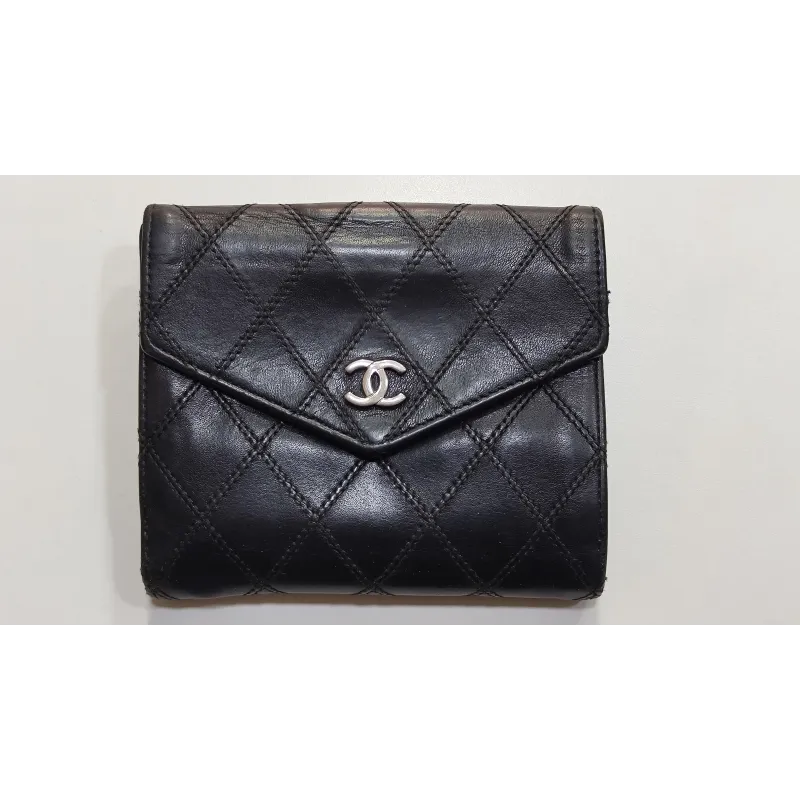 Chanel  - Portefeuille en cuir