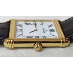 Michel Herbelin – Montre rectangulaire dorée