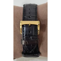 Michel Herbelin – Montre rectangulaire dorée