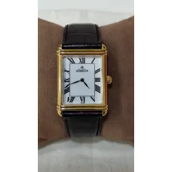 Michel Herbelin – Montre rectangulaire dorée