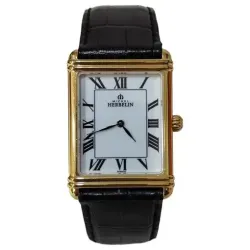 Michel Herbelin – Montre rectangulaire dorée