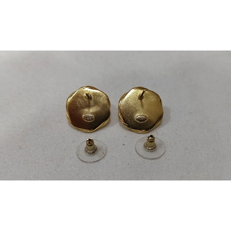 Chanel – Boucles d’oreilles vintage dorées