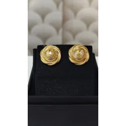 Chanel – Boucles d’oreilles vintage dorées