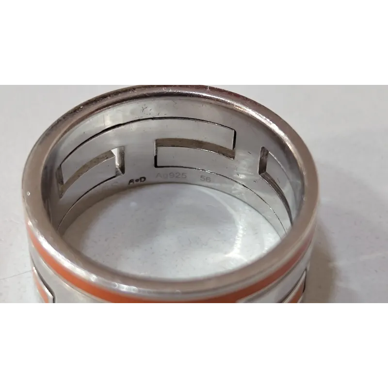 Hermès - Bague en argent 56mm