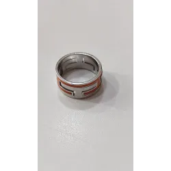 Hermès - Bague en argent 56mm