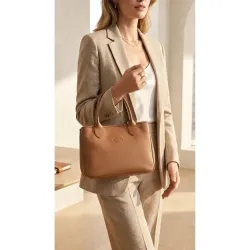 Longchamp - Sac à main en cuir Cavalcade