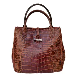 Longchamp - Sac à main en cuir Roseau