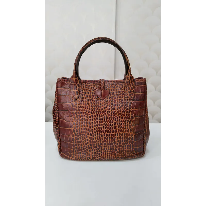 Longchamp - Sac à main en cuir Roseau