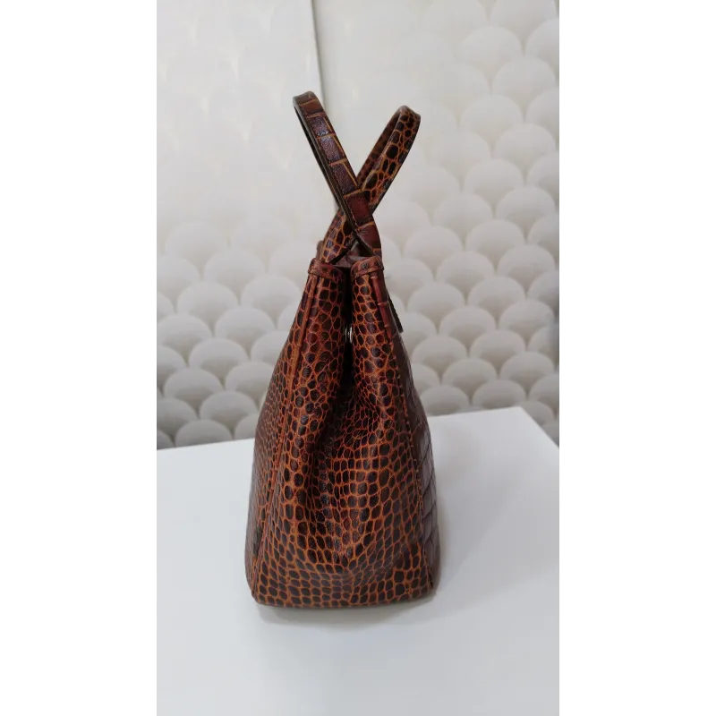 Longchamp - Sac à main en cuir Roseau