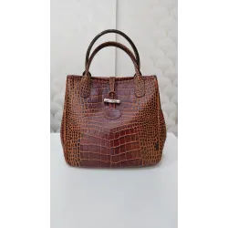 Longchamp - Sac à main en cuir Roseau
