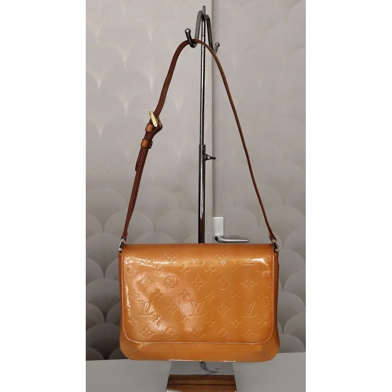 Louis Vuitton - Sac à main en cuir verni Thompson