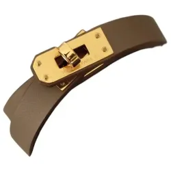Hermès - Bracelet en cuir Kelly Double Tour