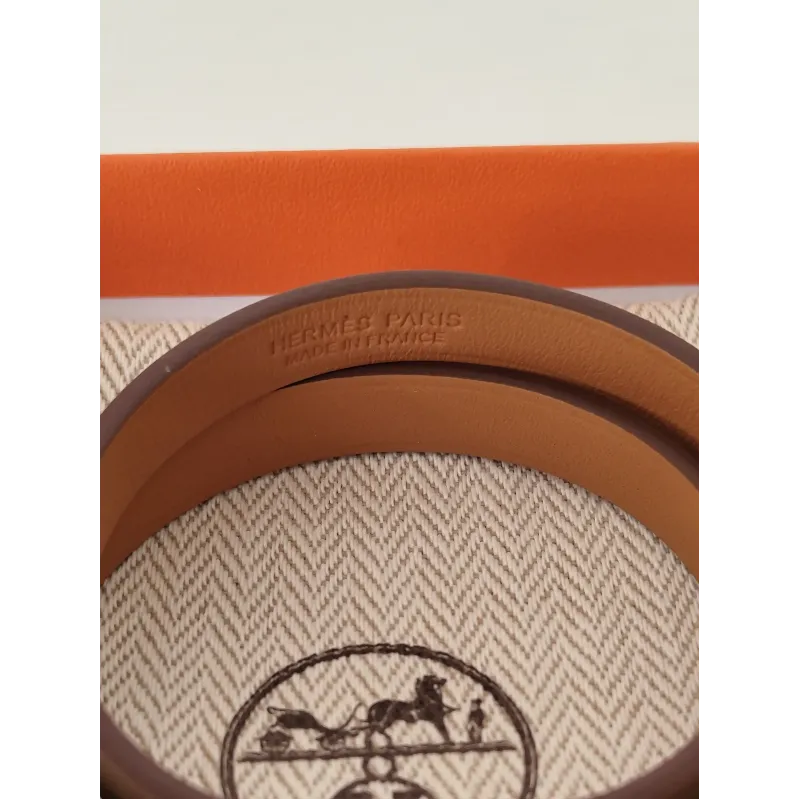 Hermès - Bracelet en cuir Kelly Double Tour