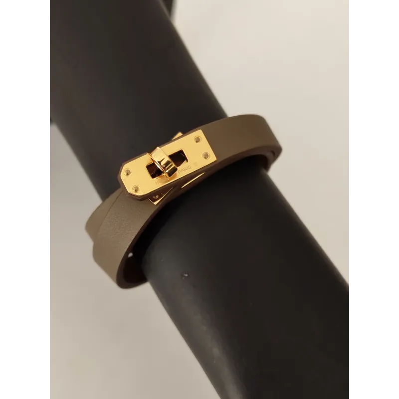Hermès - Bracelet en cuir Kelly Double Tour