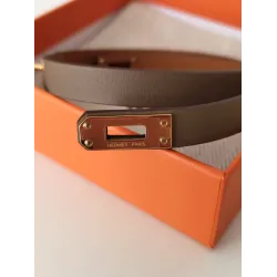 Hermès - Bracelet en cuir Kelly Double Tour
