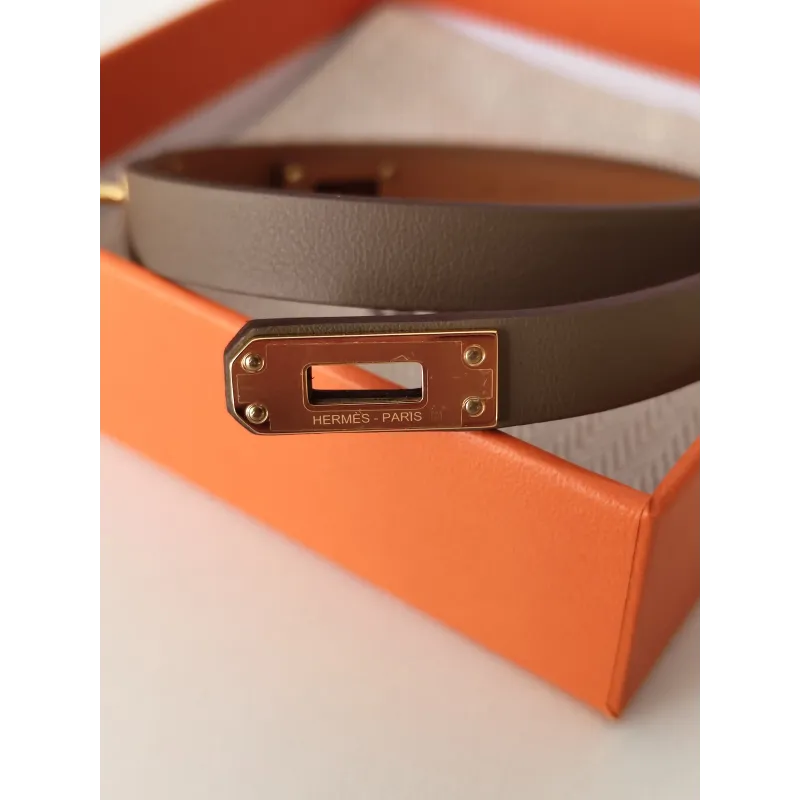 Hermès - Bracelet en cuir Kelly Double Tour