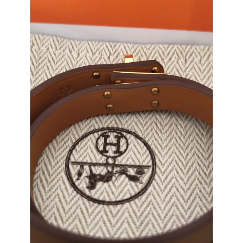 Hermès - Bracelet en cuir Kelly Double Tour