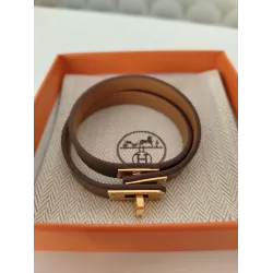 Hermès - Bracelet en cuir Kelly Double Tour