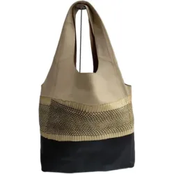 Sac à main en cuir de vache et de python