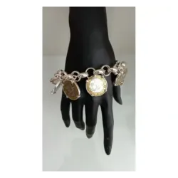 Bracelet en argent pièces 10 Francs