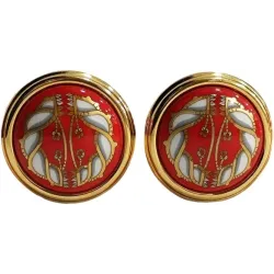 Boucles d'oreille en émail