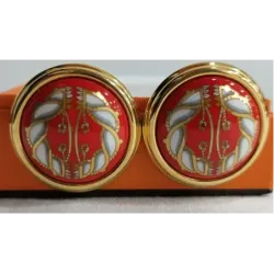Boucles d'oreille en émail