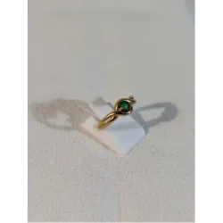 Bague Emeraude en or jaune