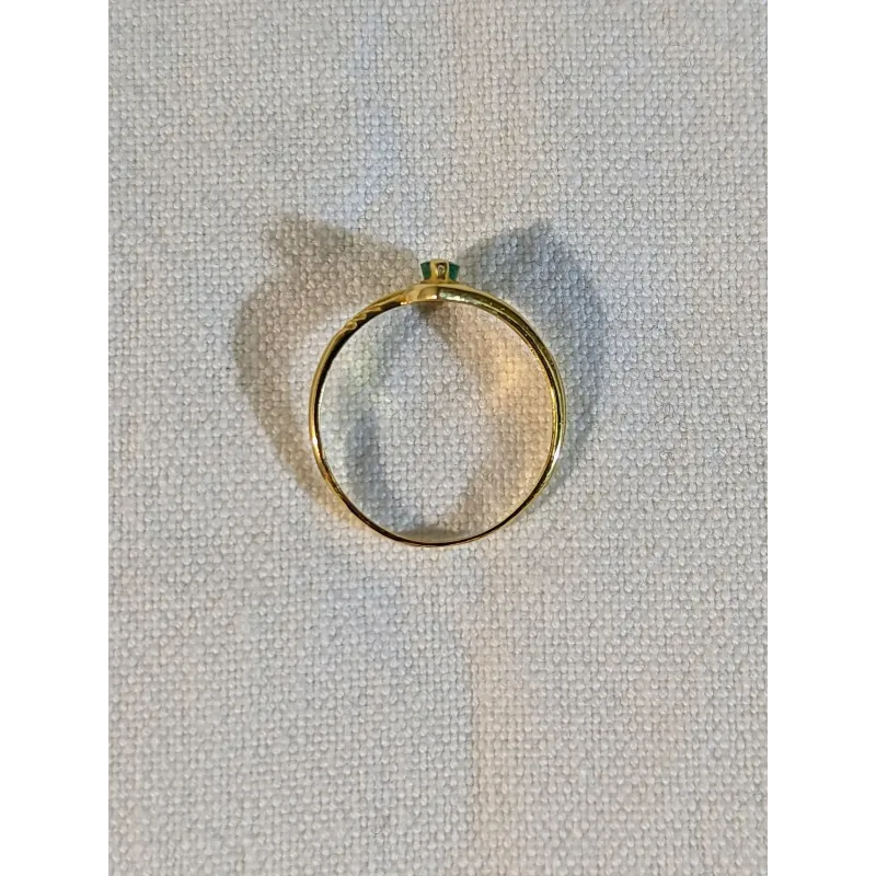 Bague Emeraude en or jaune