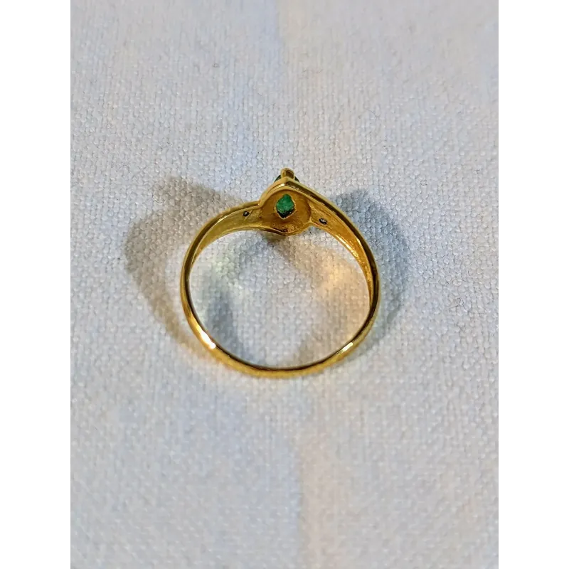 Bague Emeraude en or jaune