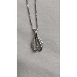 Collier en or blanc et diamant