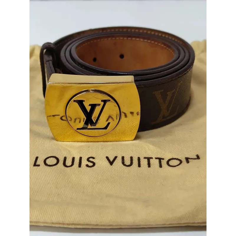 Ceinture Louis Vuitton Monogram & Boucle Dorée