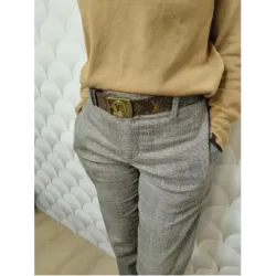 Ceinture Louis Vuitton Monogram & Boucle Dorée