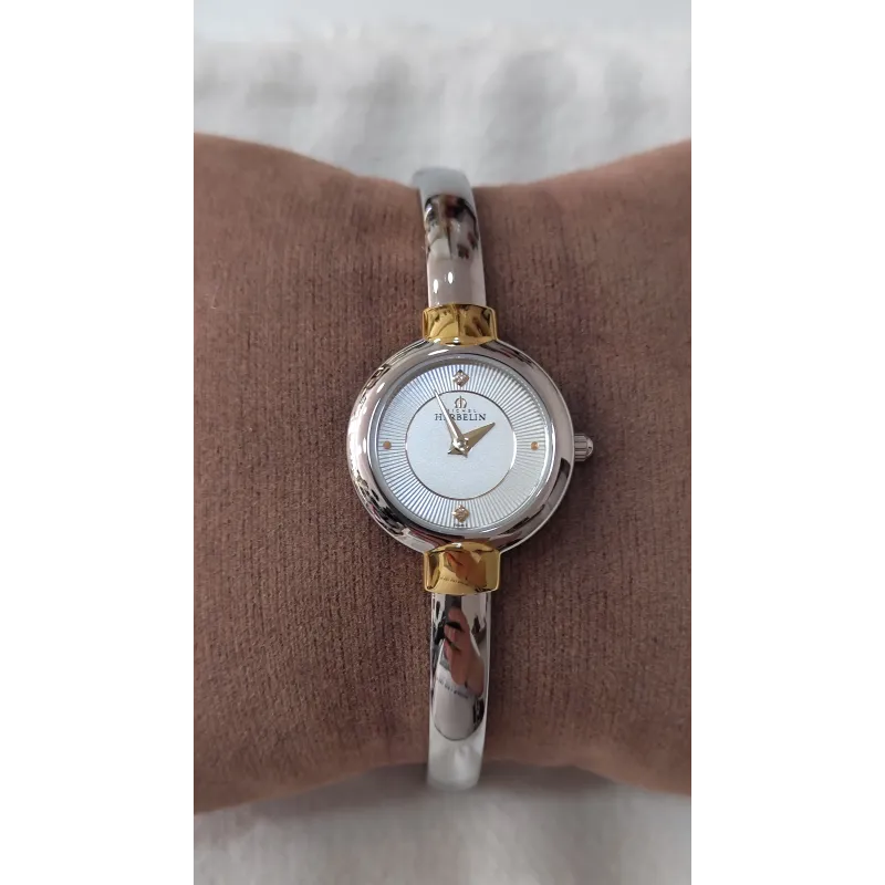 Montre femme Michel Herbelin – acier & plaqué or