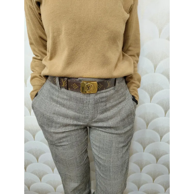 Ceinture Louis Vuitton Monogram & Boucle Dorée