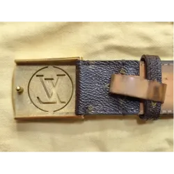 Ceinture Louis Vuitton Monogram & Boucle Dorée